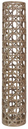 Large Gold 25 Inch Ceramic Vase Gilded