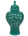 19 Inch Mint Pierced Temple Jar
