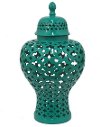 15 Inch Mint Pierced Temple Jar