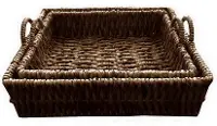 18 Inch Water Hyacinth Tray with Handles