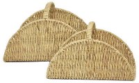 21 Inch Water Hyacinth Basket with Handle