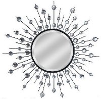 Spiked Metal Wall Mirror