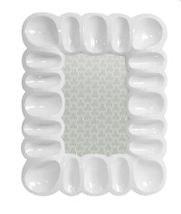 10 Inch White Resin Picture Frame