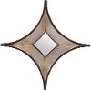 Black and Metallic Star Mirror