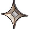 Black and Metallic Star Mirror-2