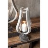 17 Inch Natural Wood and Glass Rustic Candle Holder-2