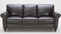 Baxter 84 Brown Leather Match Sofa RC Willey Furniture