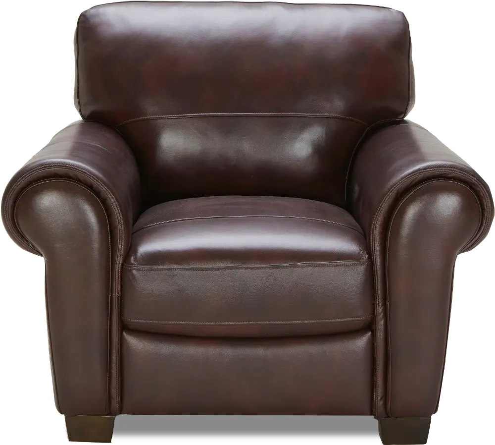 Airwaves 44 Inch Cherry Leather Chair-1