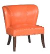 Orange Modern Accent Chair - Hilton
