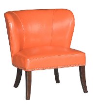 Orange Modern Accent Chair - Hilton