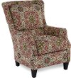 Contemporary Red and Green Wing Chair - Loren