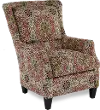 Loren Red and Green Wing Chair
