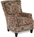 Loren Red and Green Wing Chair