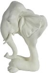 Clearance White Elephant Figurine