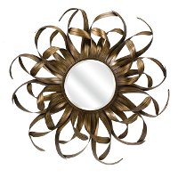 Kalaiya Gold Leaf Wall Mirror