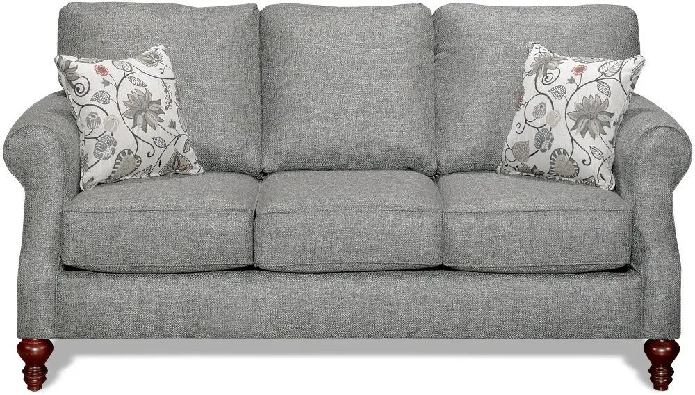 72 Inch Slate Gray Upholstered Sofa-1