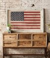 Clearance Large Framed American Flag