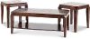Docila Contemporary Walnut Table, Set of 3