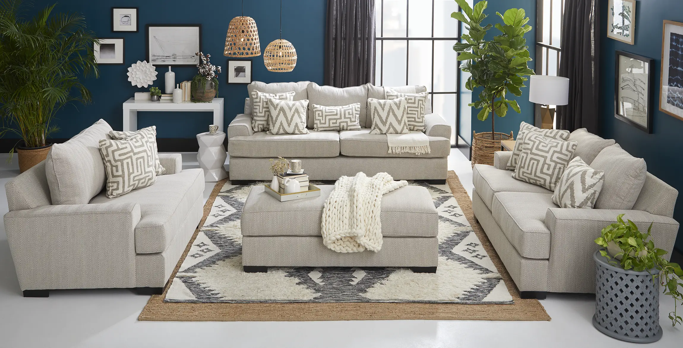 Renegade Oatmeal Taupe Sofa-2