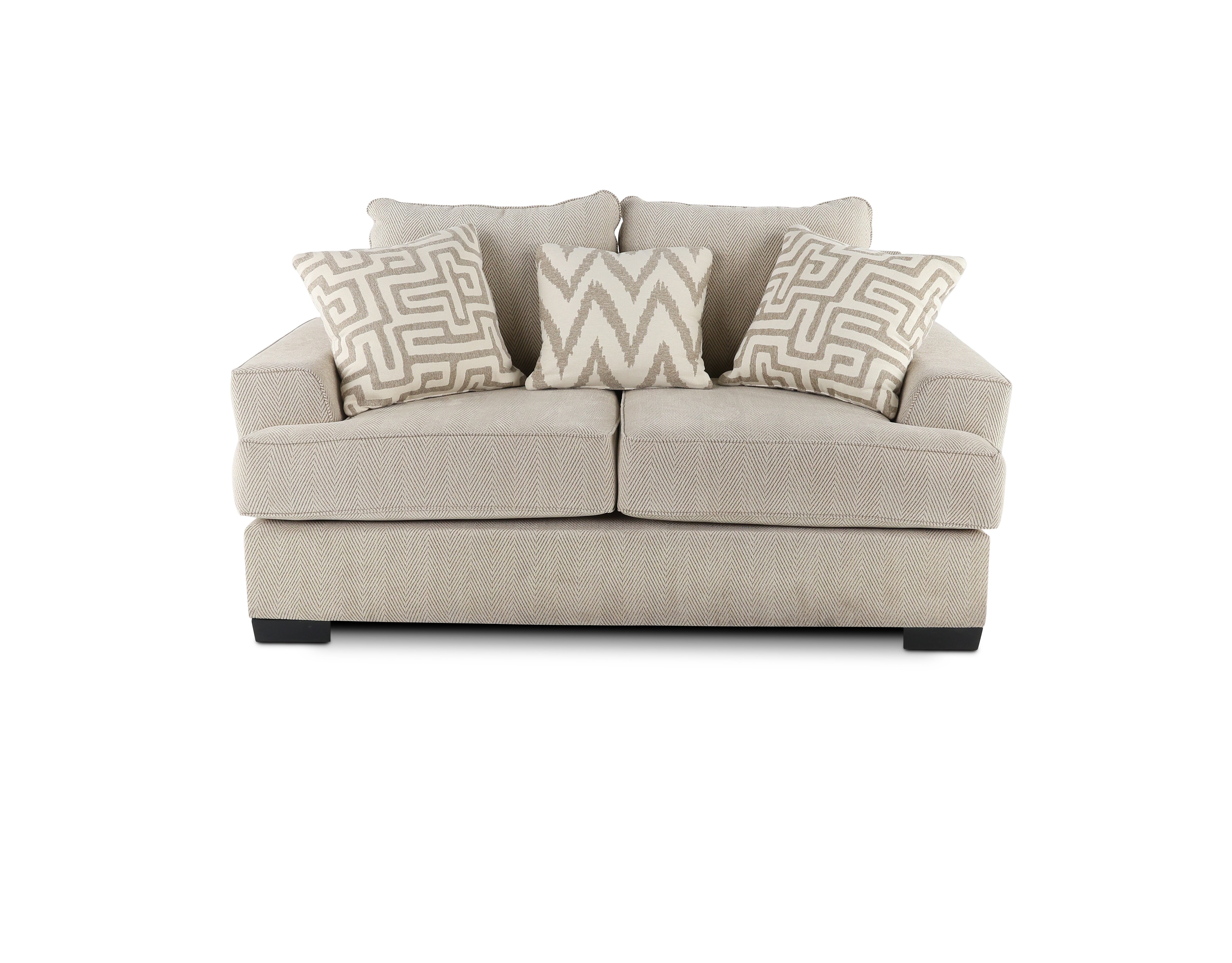 Casual Contemporary Oatmeal Loveseat - Renegade-1