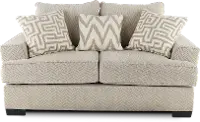 Renegade Casual Contemporary Oatmeal Loveseat