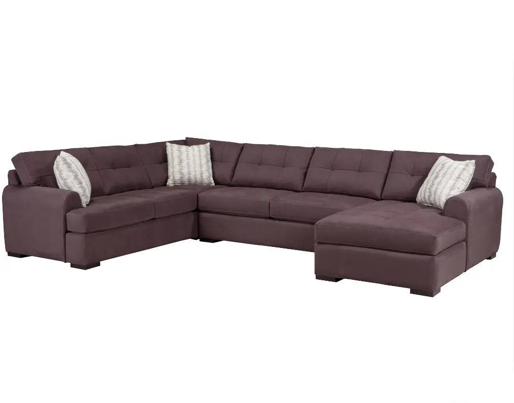 3PC/429/ANTHRCTE/OP1 Carlo Gray Upholstered 3 Piece Sectional-1