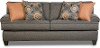 Ash Gray Upholstered Sofa - Bullet Collection