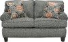 Ash Gray Upholstered Loveseat - Bullet Collection