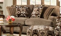 Traditional Mink Brown Loveseat - Prodigy