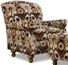 Traditional Brown & Black Accent Chair - Prodigy
