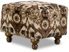 Traditional Brown & Black Accent Ottoman - Prodigy