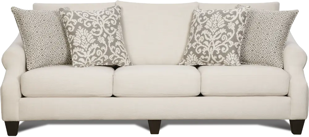 Cream Contemporary Traditional Sofa - Lavish-1
