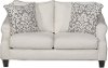 Lavish 64 Cream Upholstered Loveseat