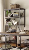 40 Inch Industrial Book Case - Iron Works Collection