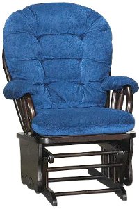 Royal Blue Glider Rocker - Bedazzle