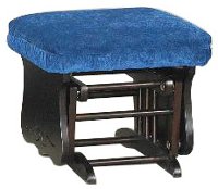 Royal Blue Glider Ottoman - Bedazzle