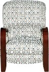 Slate Gray & Blue Push-Back Recliner - Joyful-1