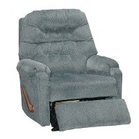 Delft Blue Manual Rocker Recliner - Sondra-2