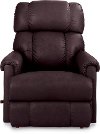 10-512LB133409RECL Burgundy Leather-Match Manual Reclina-Rocker® Recliner - Pinnacle-1