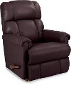 10-512LB133409RECL Burgundy Leather-Match Manual Reclina-Rocker® Recliner - Pinnacle-2