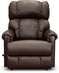 10-512/LB133477 Espresso Brown Leather-Match Manual Reclina-Rocker Recliner - Pinnacle-4