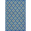 5 x 8 Medium Navy Blue Indoor-Outdoor Rug - Raphia II
