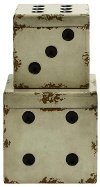 7 Inch Distressed Wooden Dice Box