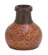 10 Inch Terracotta Painted Vase
