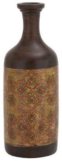 21 Inch Terracotta Bottle Vase