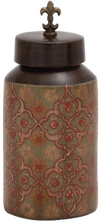 15 Inch Terracotta Painted Jar
