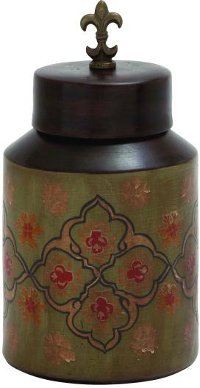 13 Inch Terracotta Painted Jar