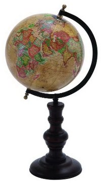 18 Inch Metal Table Top Globe
