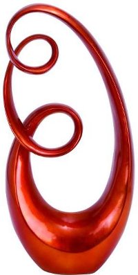 30 Inch Red Sculpture