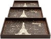 21 Inch Eiffel Tower Wood Tray